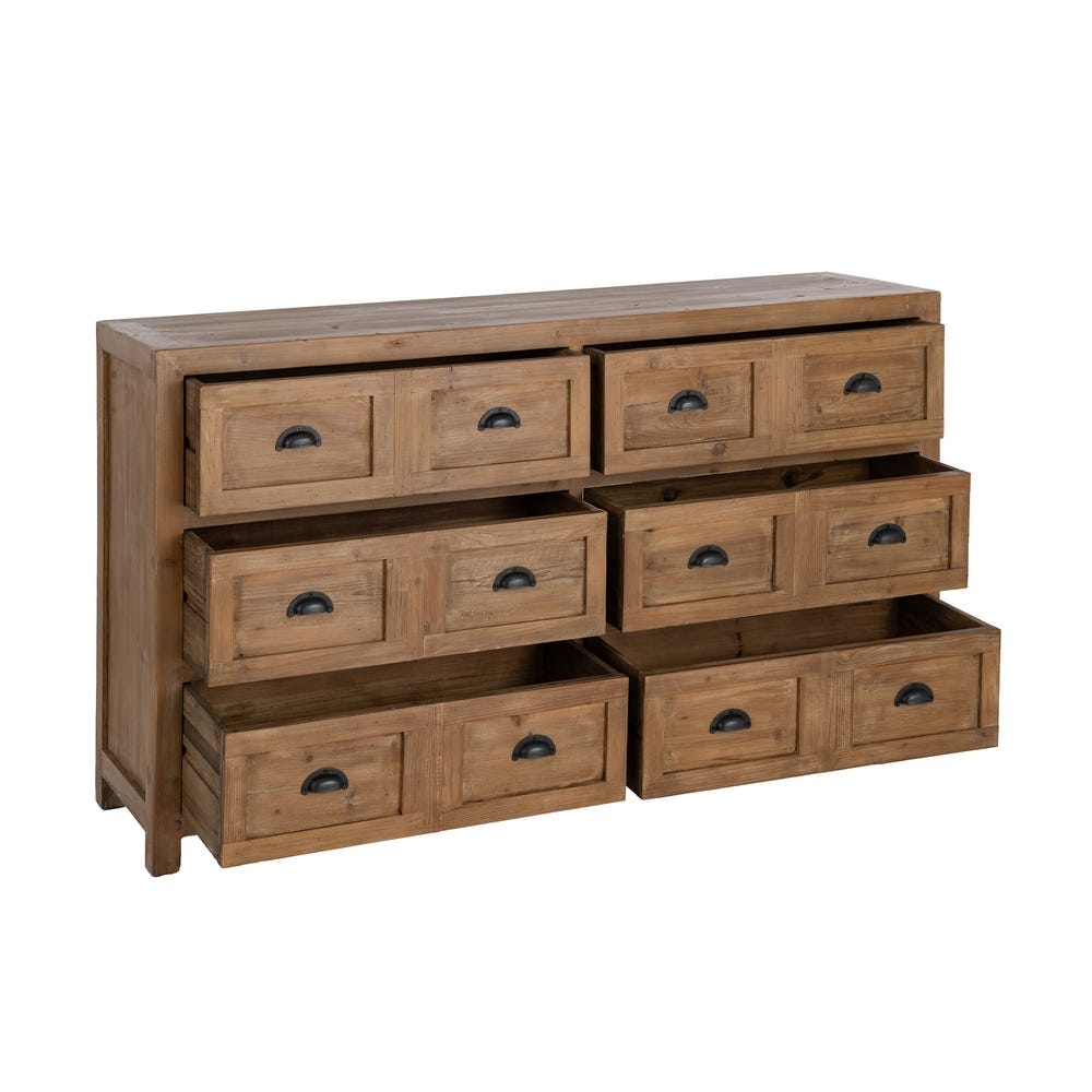 Commode Marron Bois Recyclé Ixia 160cm – Image 2