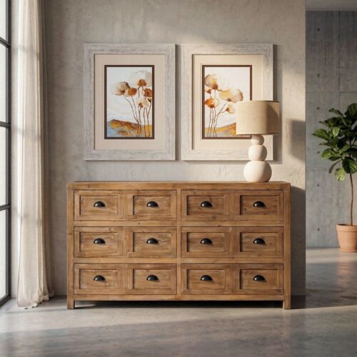 Commode Marron Bois Recyclé Ixia 160cm