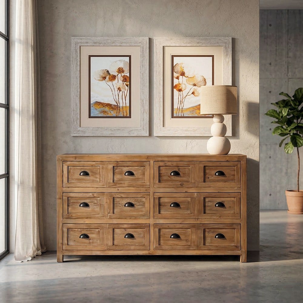 Commode Marron Bois Recyclé Ixia 160cm