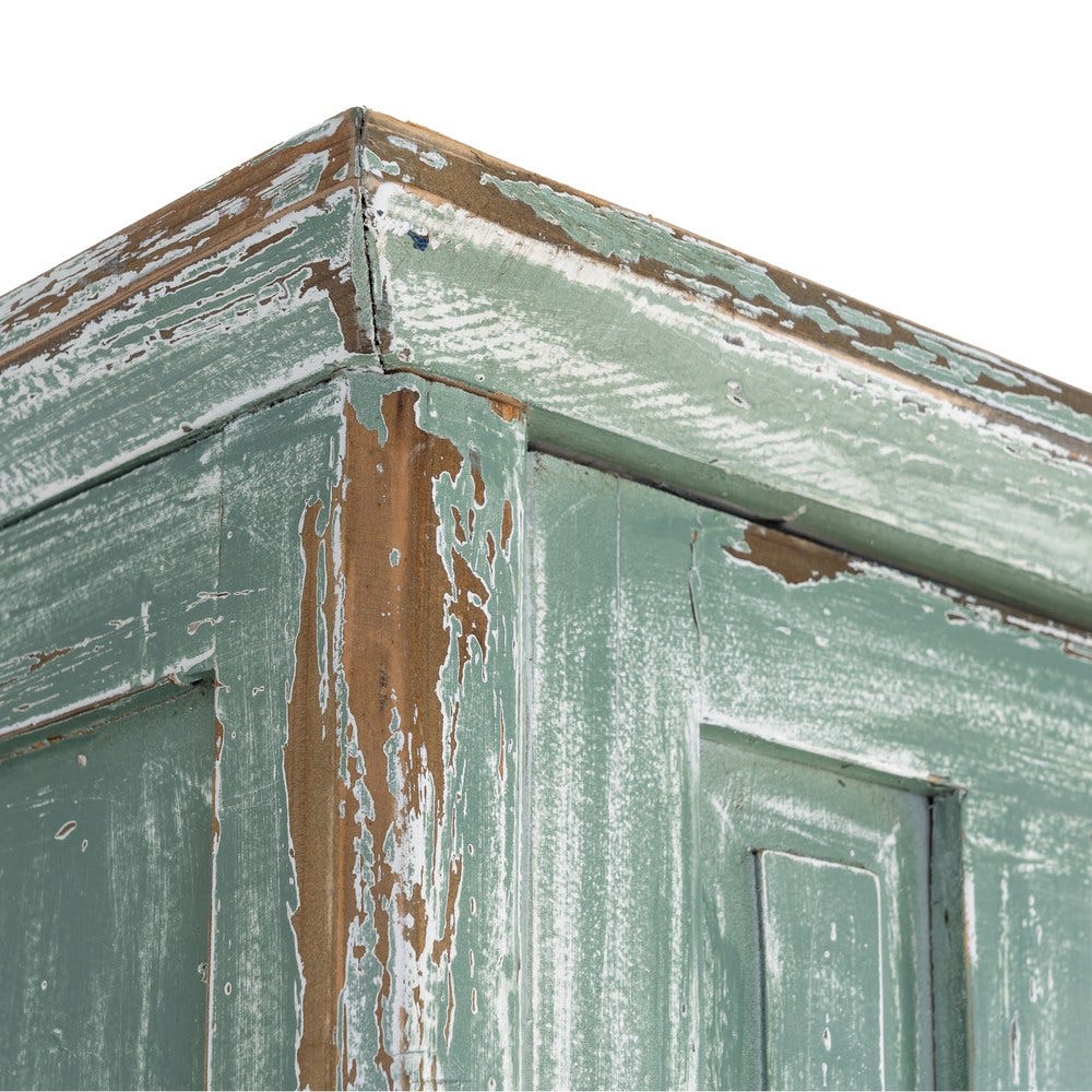 Armoire Bleue Bois Recyclé Ixia 181cm – Image 4