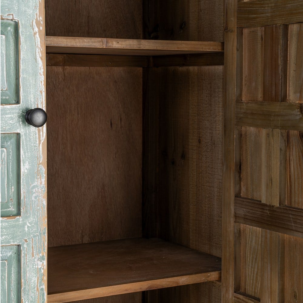 Armoire Bleue Bois Recyclé Ixia 181cm – Image 6