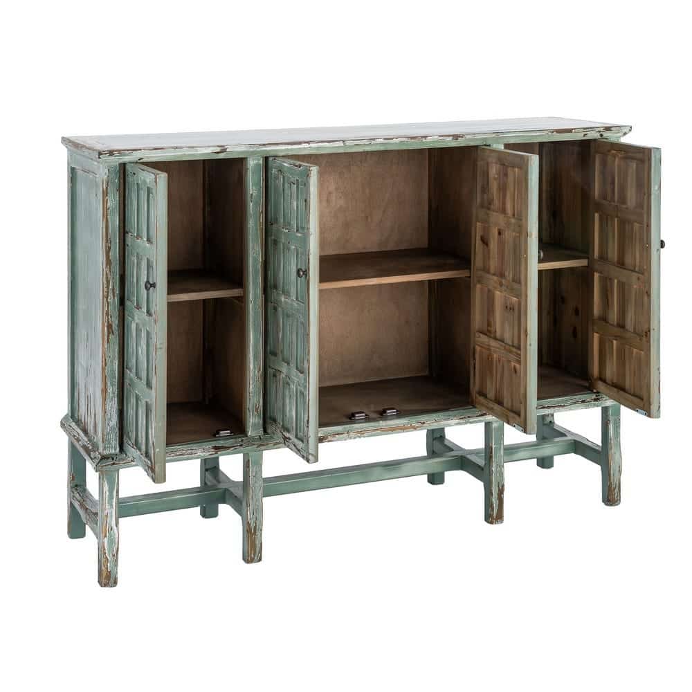 Buffet Vert Bois Recyclé Ixia 160cm – Image 2