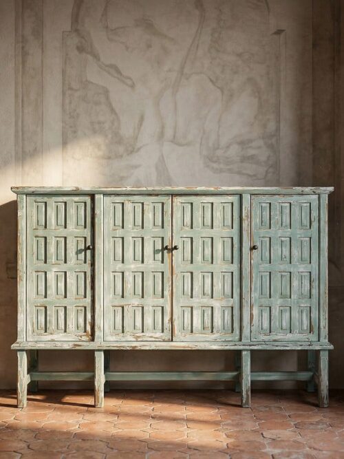 Buffet Vert Bois Recyclé Ixia 160cm
