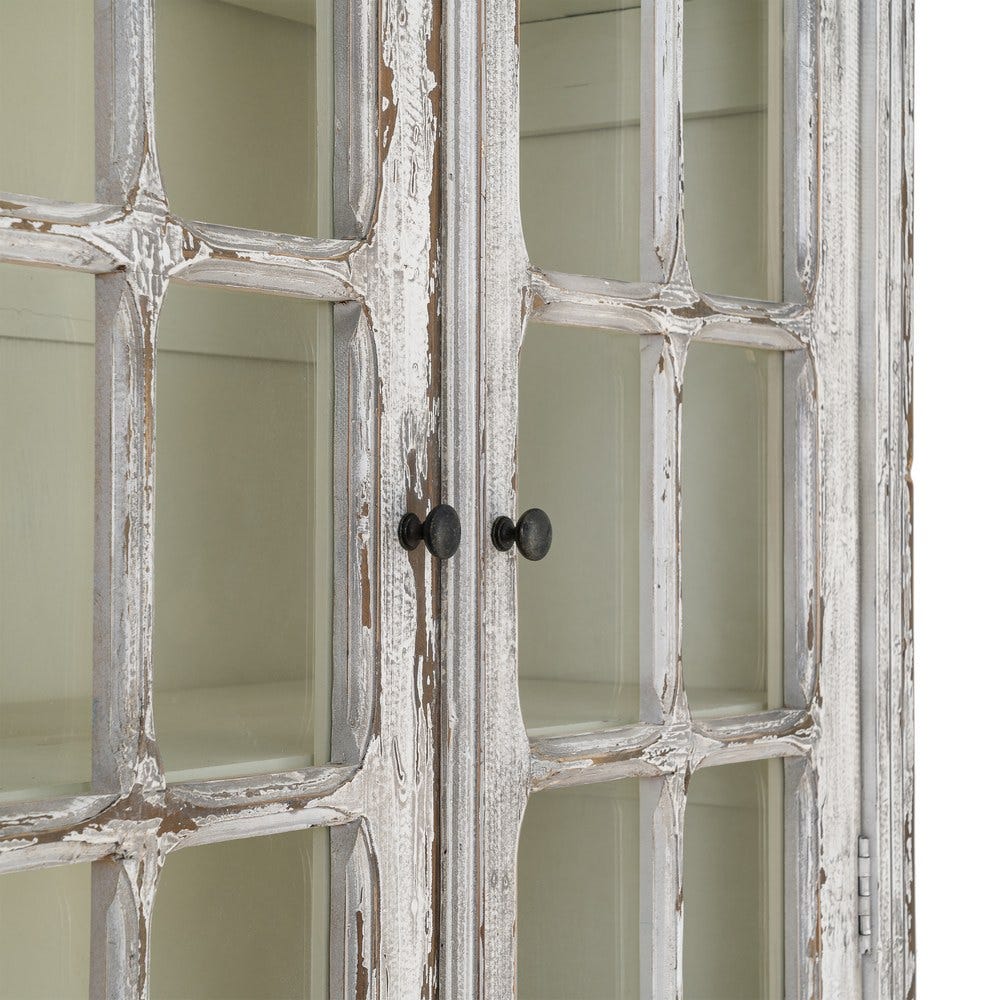 Vitrine Blanche Bois De Pin Recyclé Ixia 201,5cm – Image 5