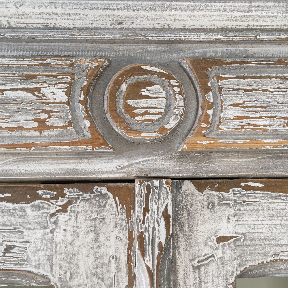 Vitrine Blanche Bois De Pin Recyclé Ixia 201,5cm – Image 8