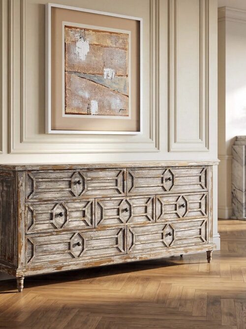 Buffet Bois Recyclé Gris Ixia 180cm