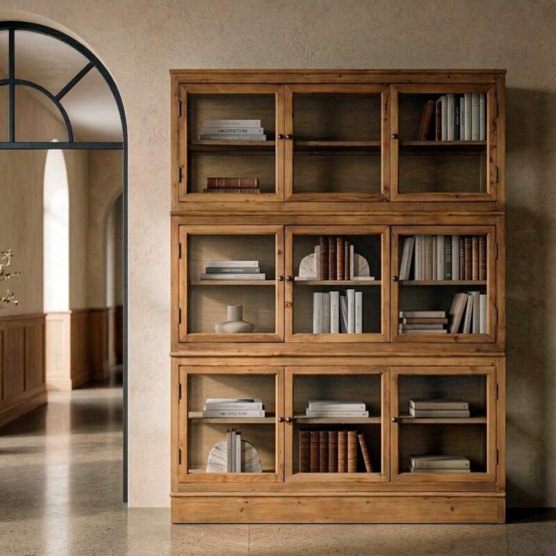 Vitrine Bois Recyclé Ixia 155cm