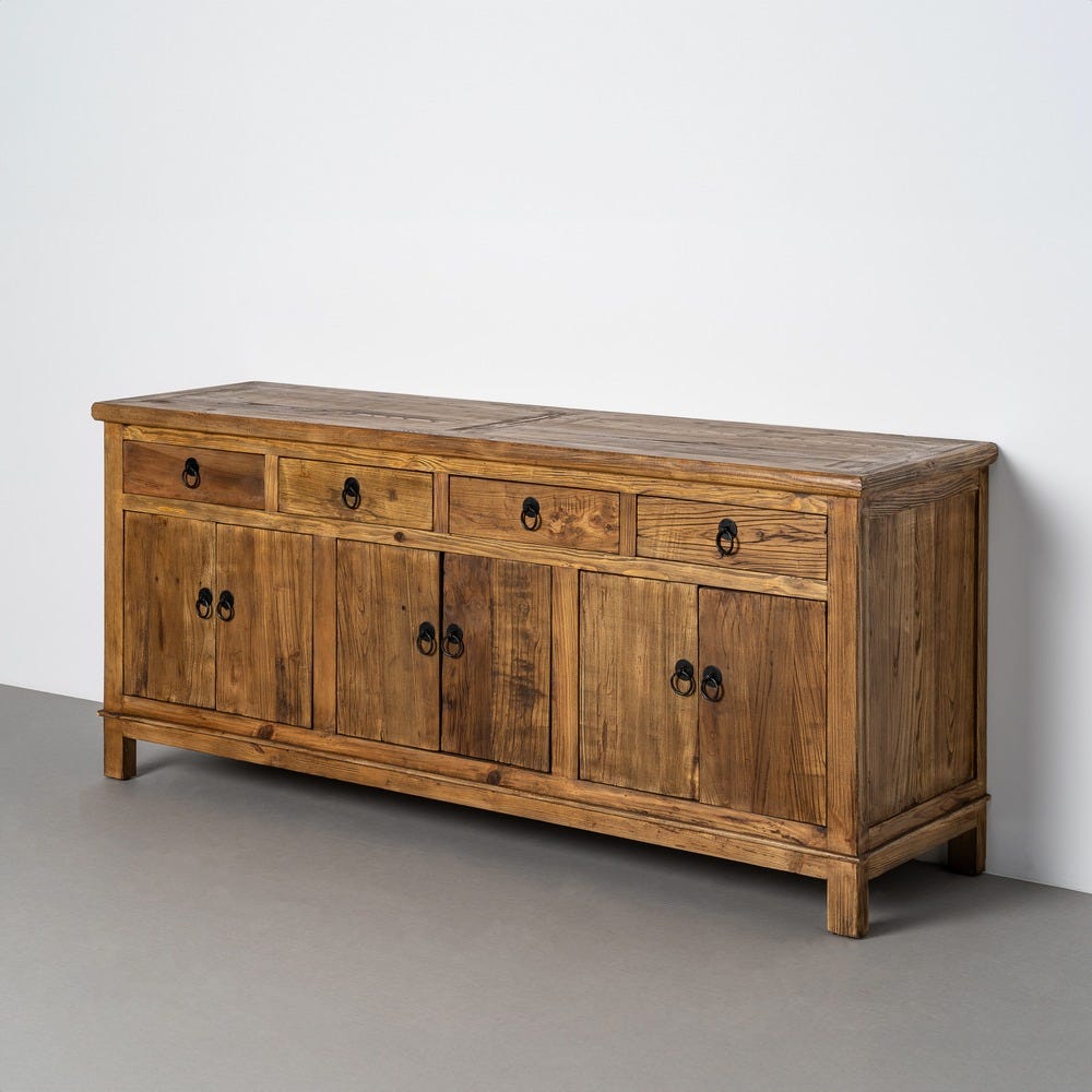 Buffet Bois Recyclé Naturel Ixia 190cm – Image 12