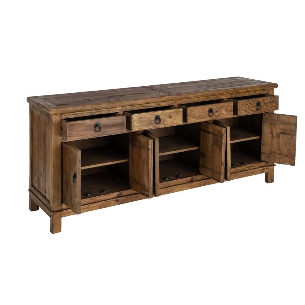 Buffet Bois Recyclé Naturel Ixia 190cm – Image 2