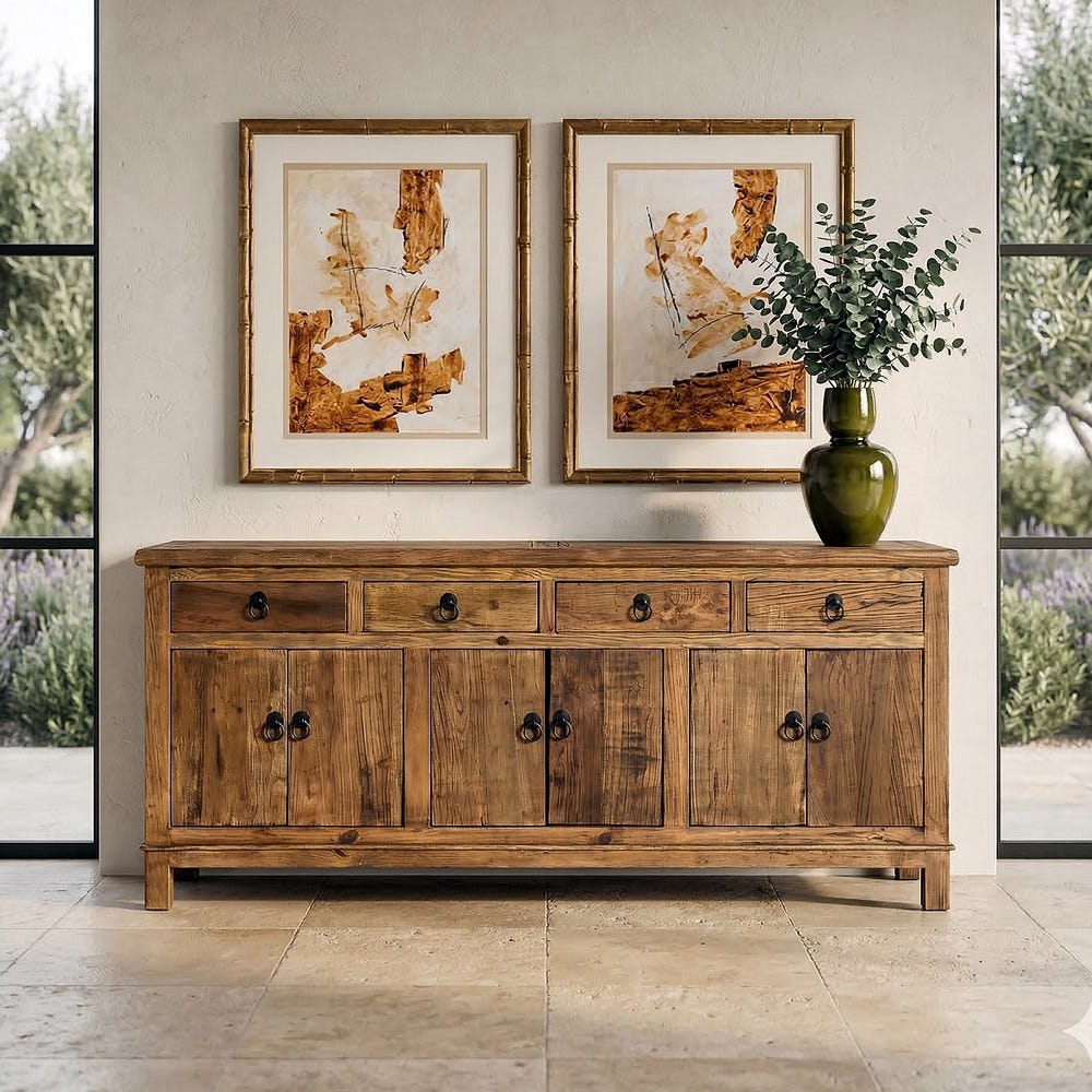 Buffet Bois Recyclé Naturel Ixia 190cm