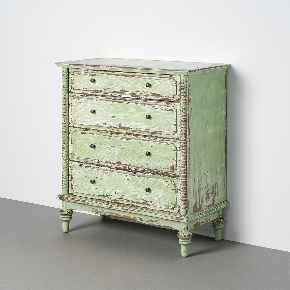 Commode Verte Bois Recyclé Ixia 95cm – Image 9