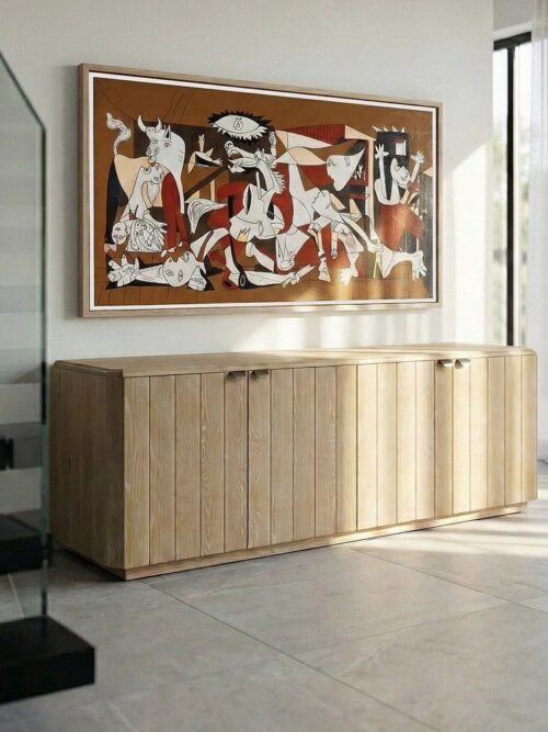 Buffet Naturel Bois De Chêne 208cm