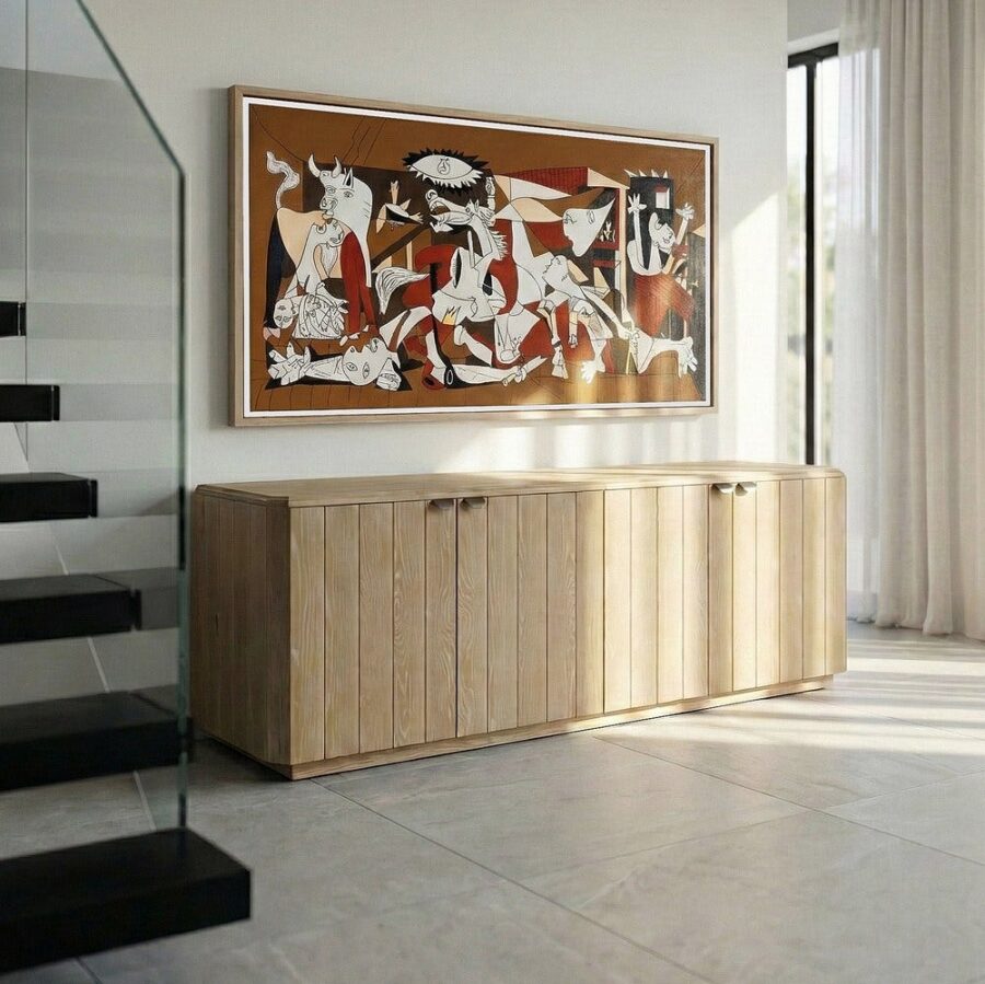 Buffet Naturel Bois De Chêne 208cm