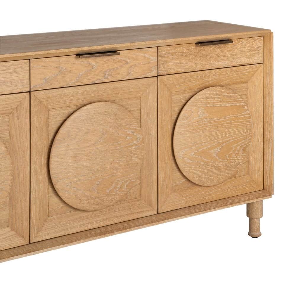 Buffet Naturel Bois De Chêne Ixia 240cm – Image 3