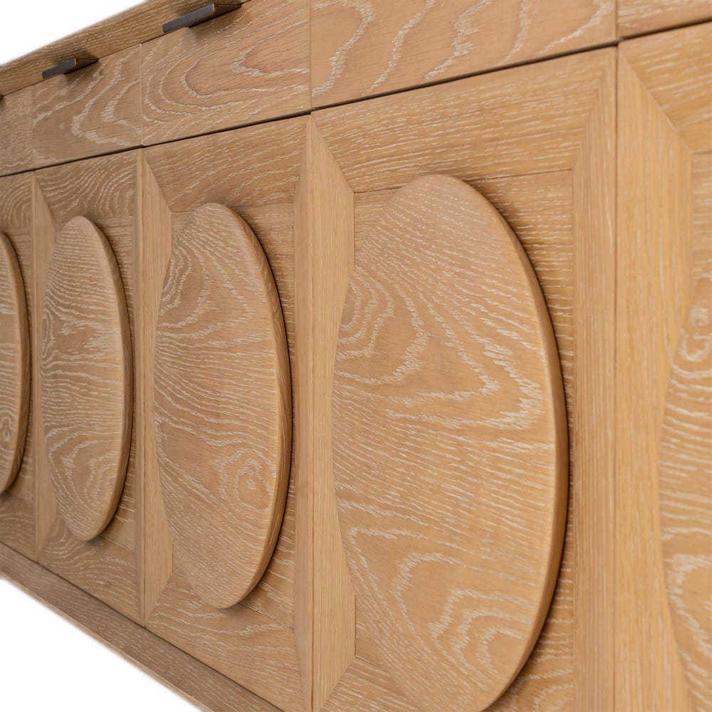 Buffet Naturel Bois De Chêne Ixia 240cm – Image 8