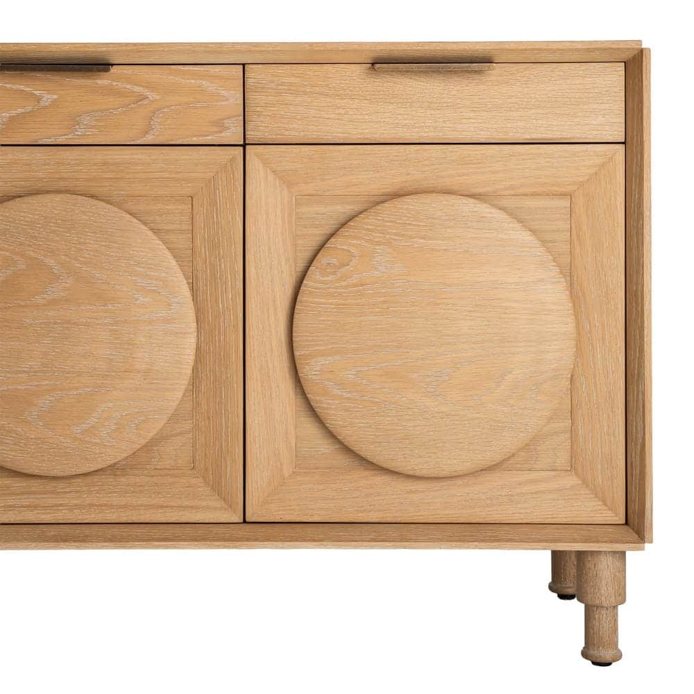 Buffet Naturel Bois De Chêne Ixia 240cm – Image 9