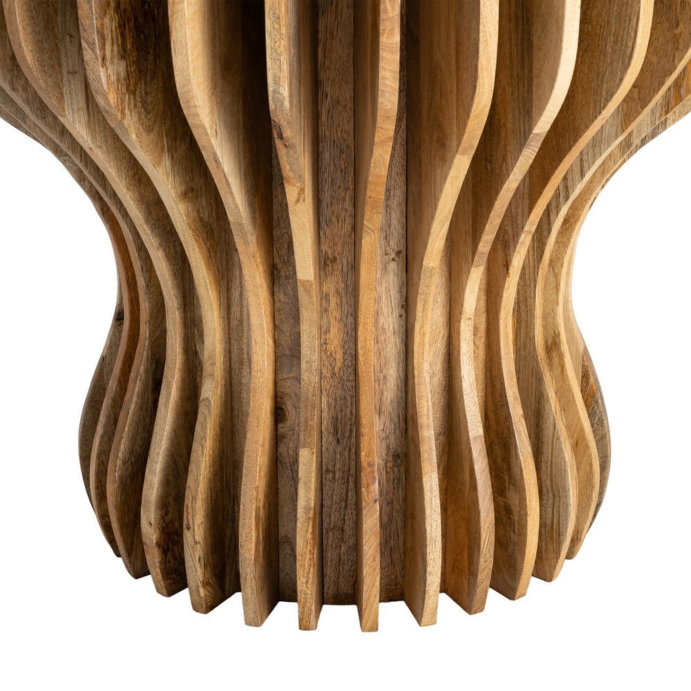 Console Marron Bois Et Marbre Ixia 92cm – Image 5