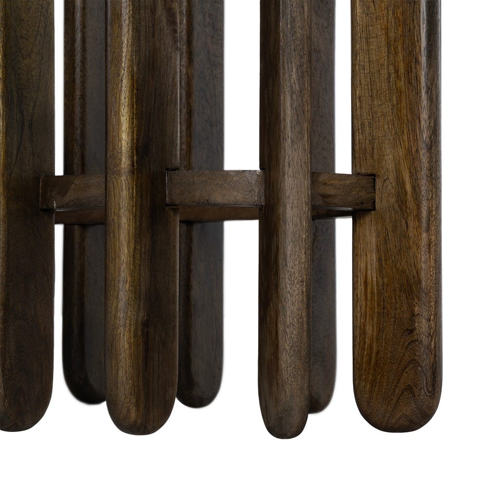 Console Bois Manguier Et Marbre Ixia 160cm – Image 9