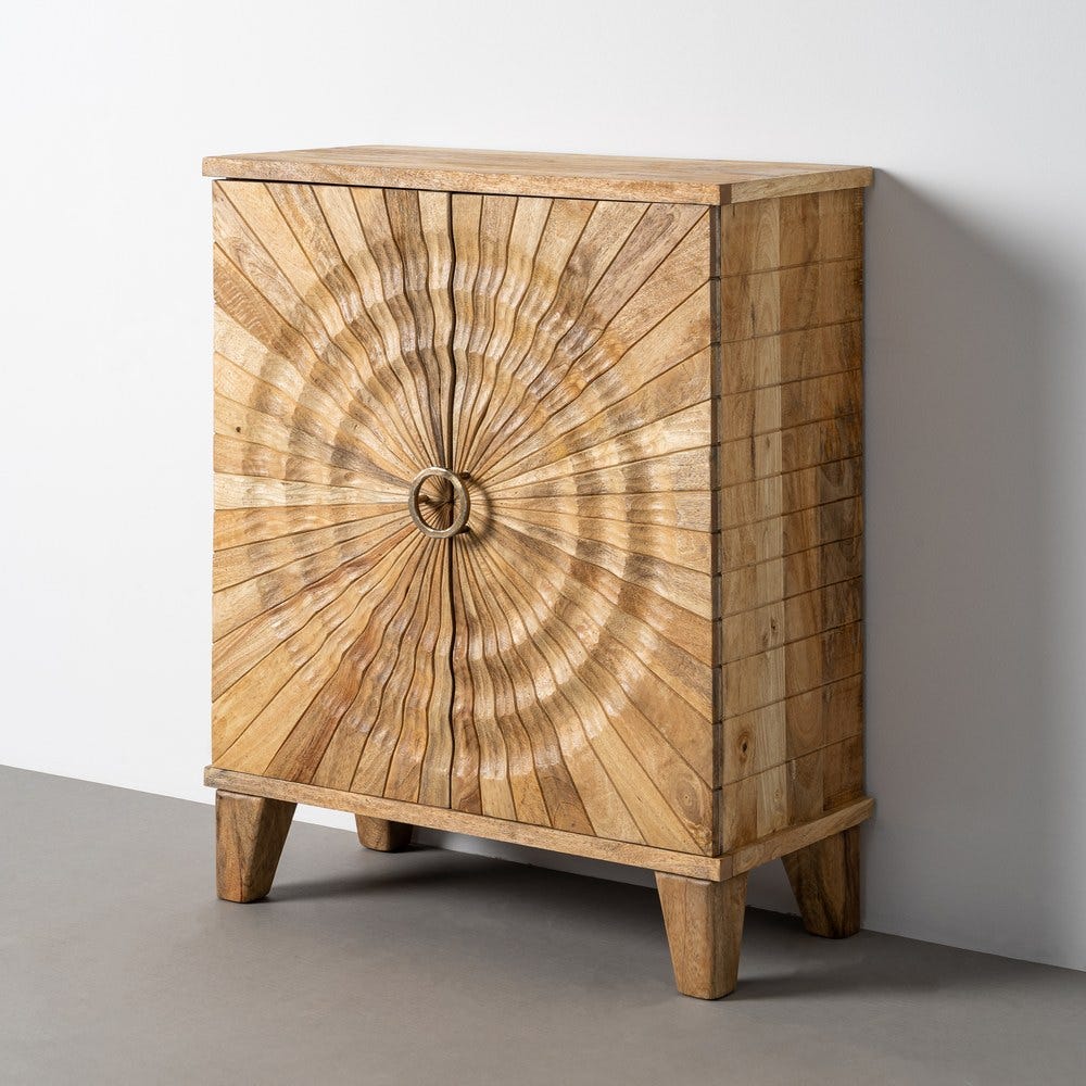 Armoire Naturelle Bois De Manguier Ixia 92cm – Image 11