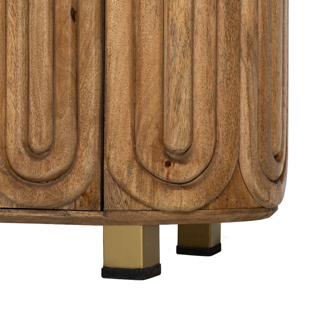 Buffet Bois De Manguier Trois Portes Ixia 152cm – Image 9