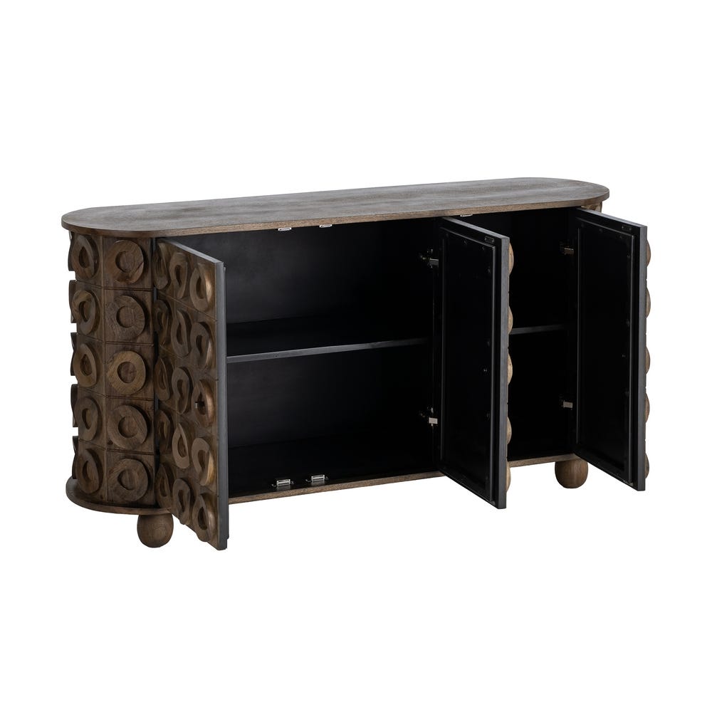 Buffet Bois De Manguier Ixia 147cm – Image 2