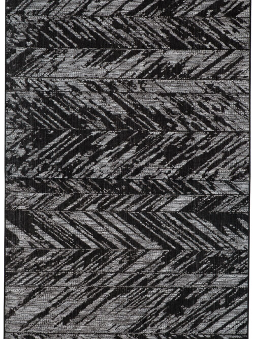 Tapis Evora Extérieur Noir Polypropylène
