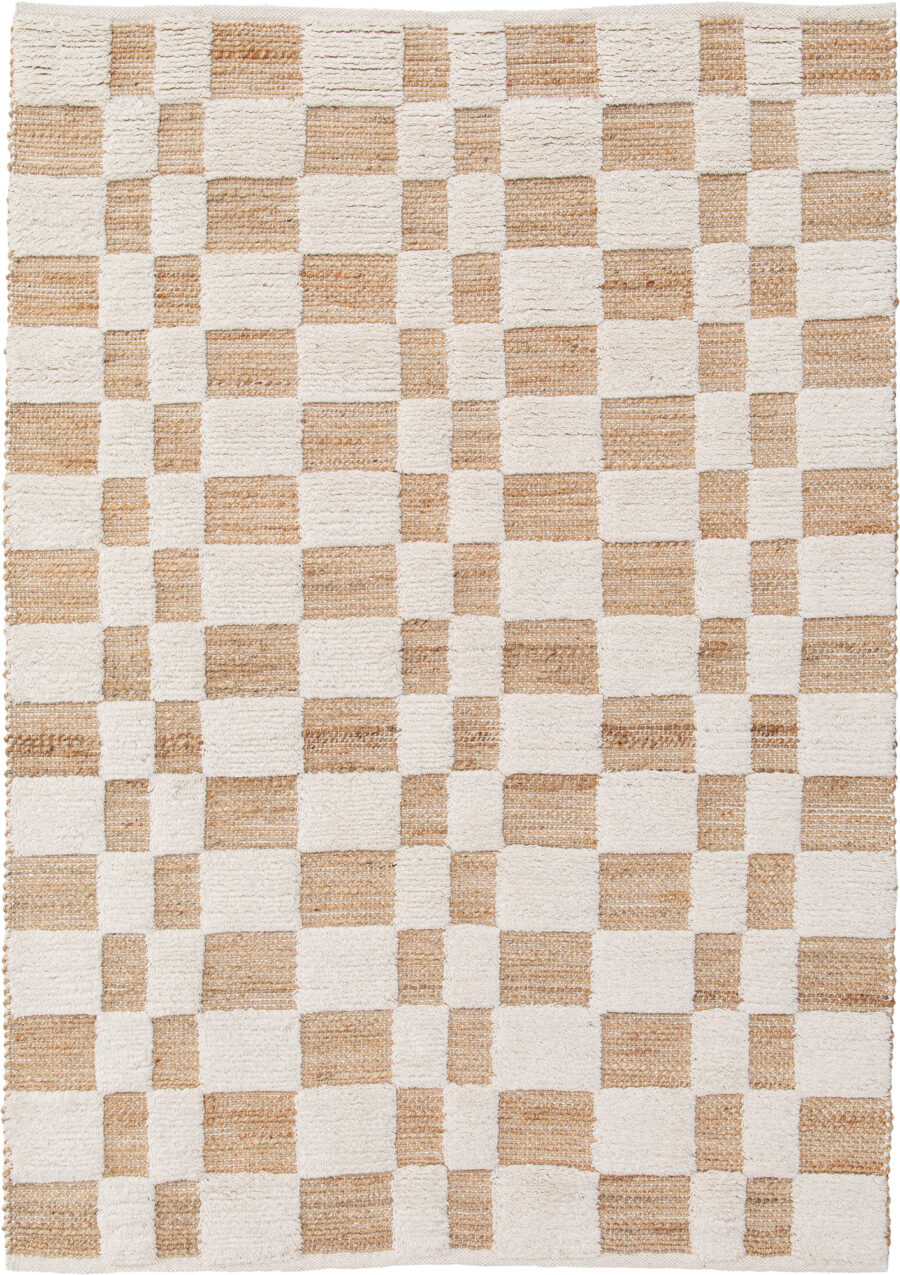Tapis Milena Neige Jute