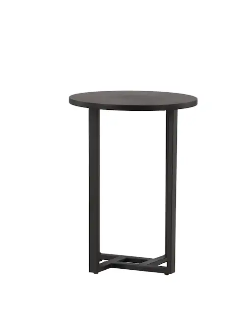 Bout de canapé rond noir Venture Home 40 cm