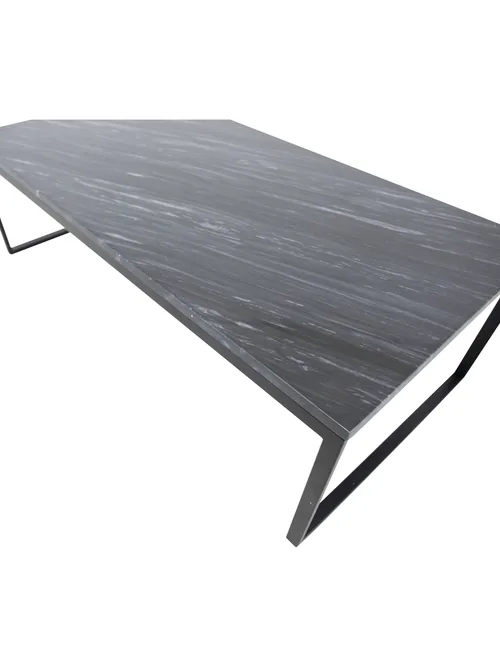 Table basse rectangulaire grise en marbre 120x60 cm Estelle