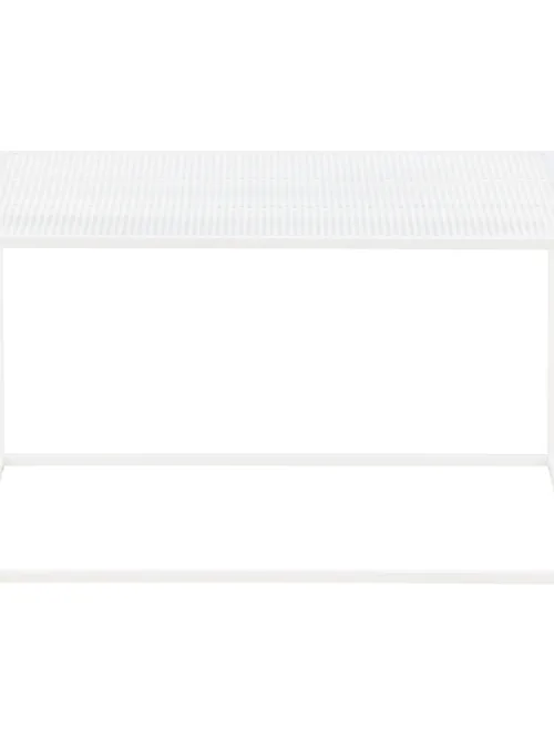 Table basse carrée en métal 80x80 cm Netz