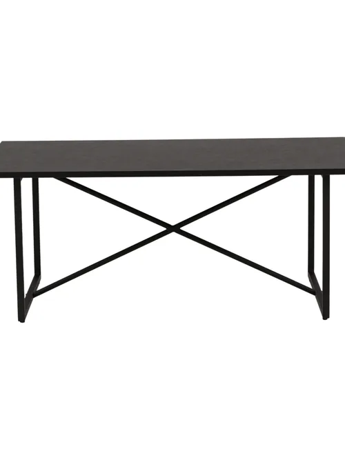 Table basse rectangulaire noire 110x70 cm Pryor