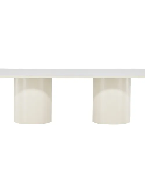 Table basse rectangulaire beige 120x50 cm Sandvika