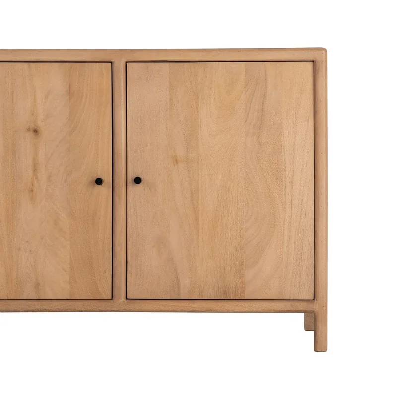 Buffet Macarella en bois de manguier, deux portes, 110 cm