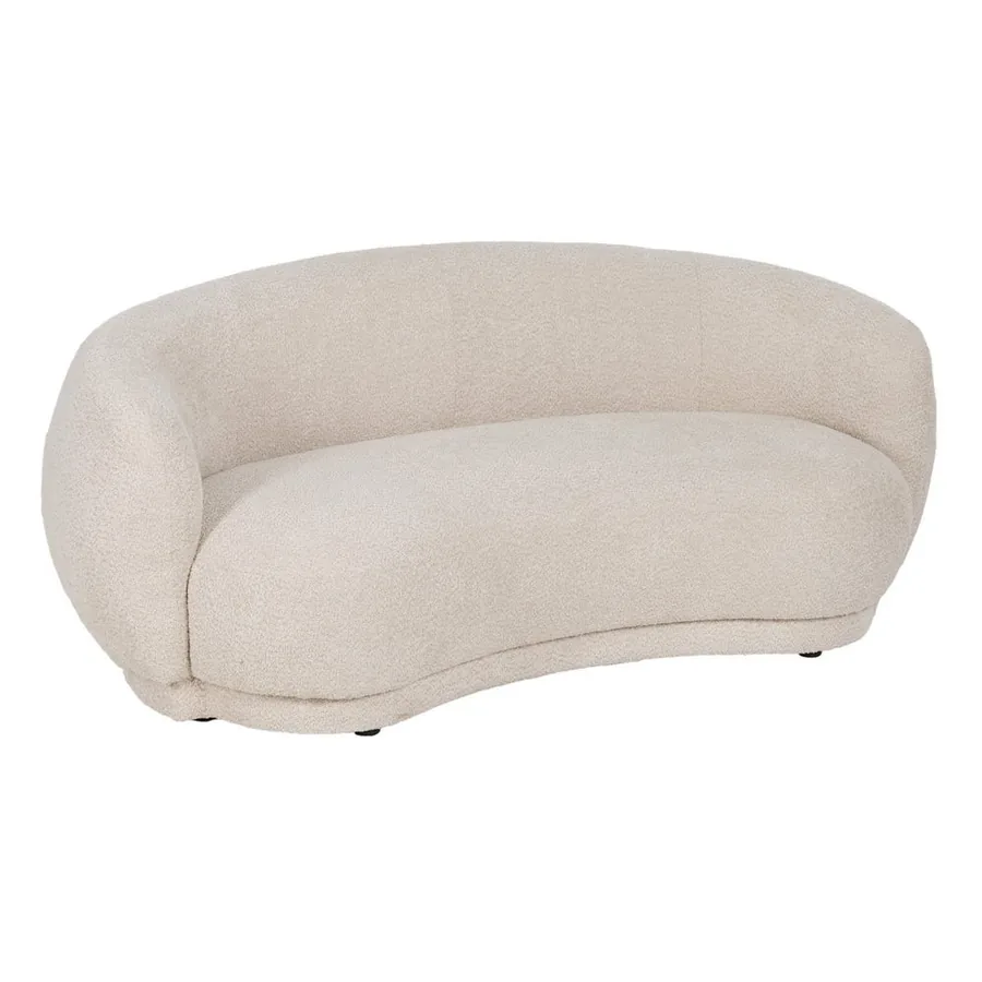 Canapé Beige Bouclette Ixia 191 cm