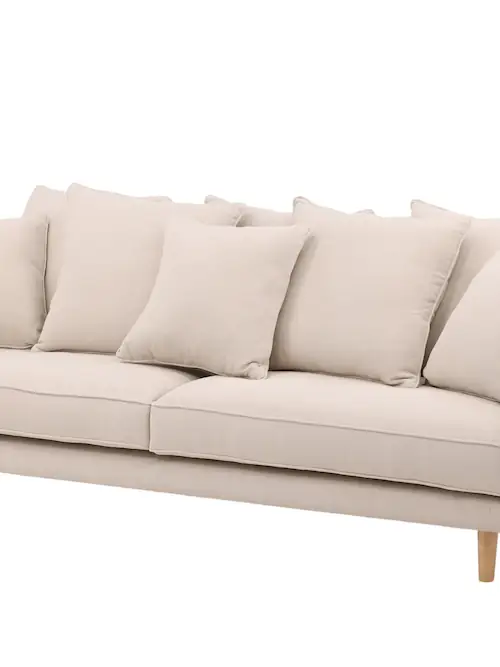 Canapé Segelskären 3 places en tissu beige, 240 cm