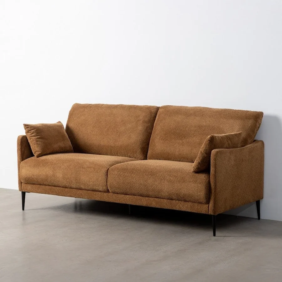 Canapé Tissu Ixia 191 cm - caramel, vue sur fond blanc
