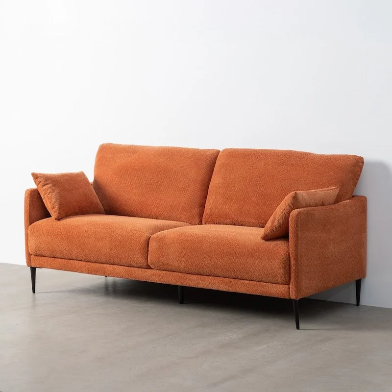 Canapé Tissu Ixia 191 cm - terracotta, vue sur fond blanc