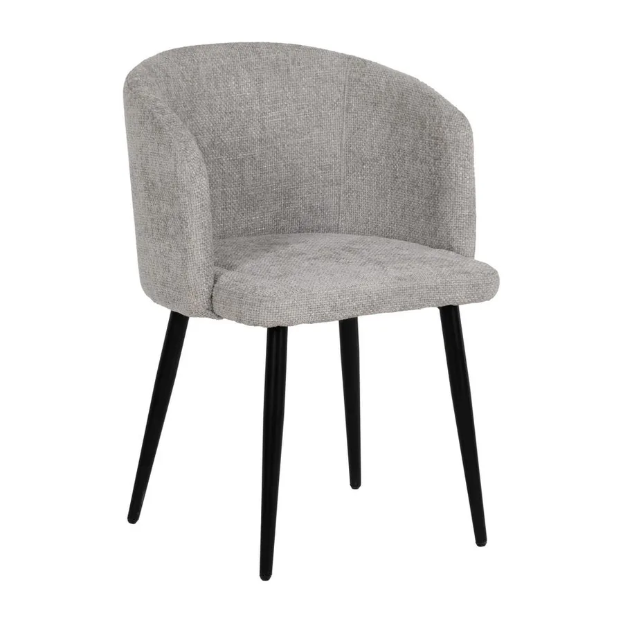 Lot de 2 : Chaise Tissu-Métal Ixia 53 cm