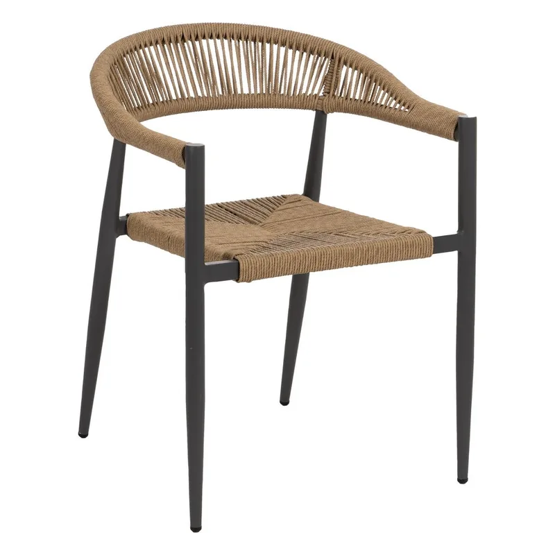 Lot de 2 : Chaise Empilable Pe-Aluminium Ixia
