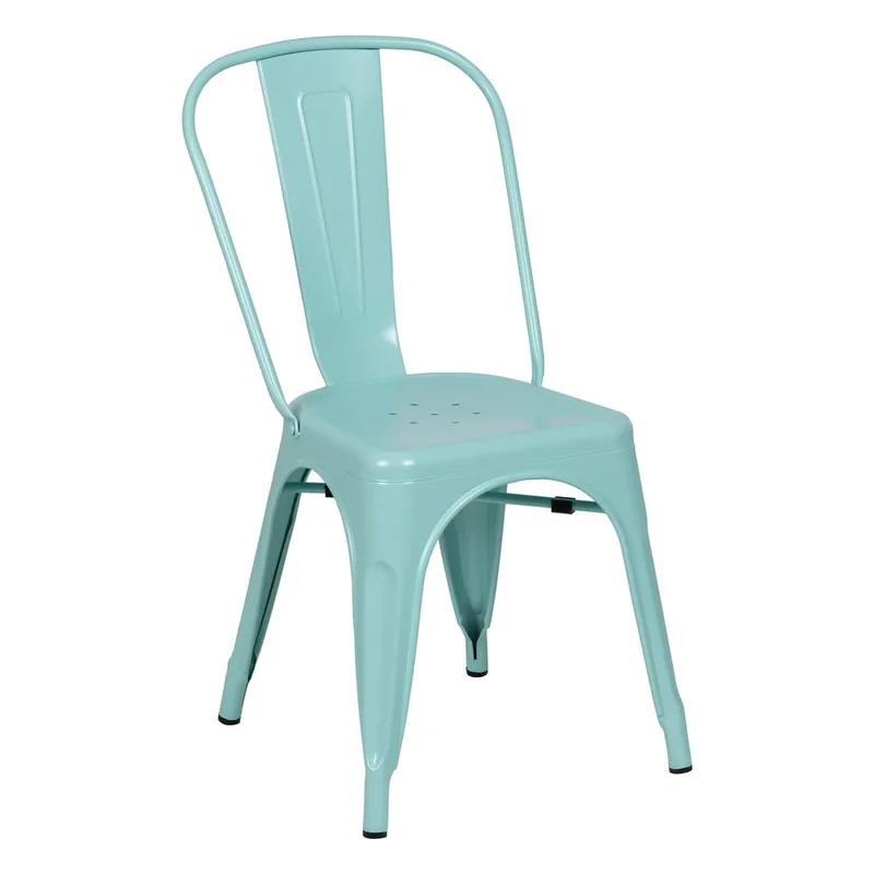 Lot de 4 : Chaise Empilable Métal Industrielle Ixia 45 cm