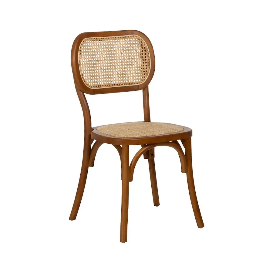 Chaise Orme et Cannage Ixia, miel