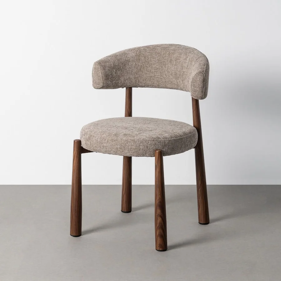 Chaise Tissu Ixia 56 cm, taupe