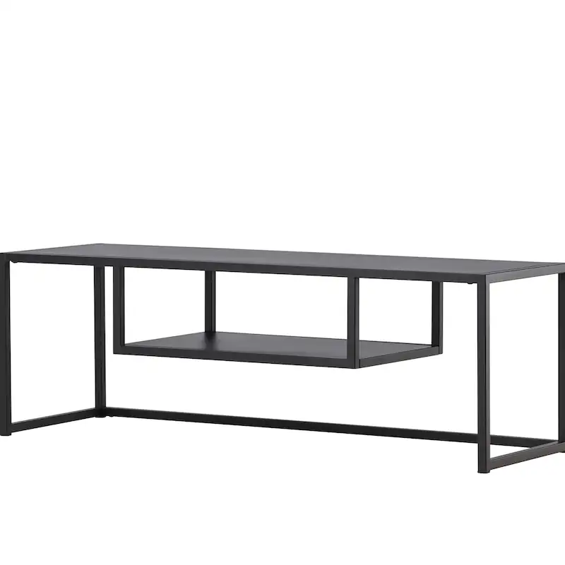 Riverside en trois quarts, cadre filaire noir et plateau rectangulaire