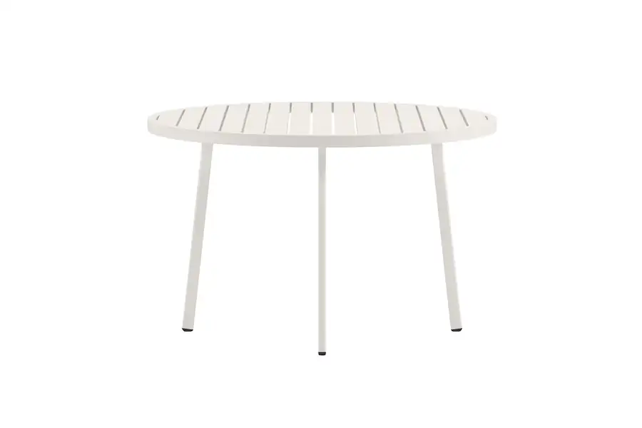 Table de jardin ronde Giardini en aluminium, Ø 120 cm Beige