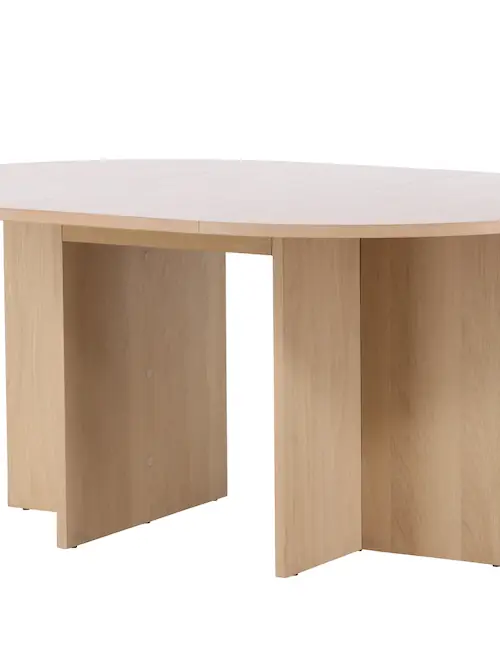 Table à manger extensible Strada, pied en croix, 120-170 cm