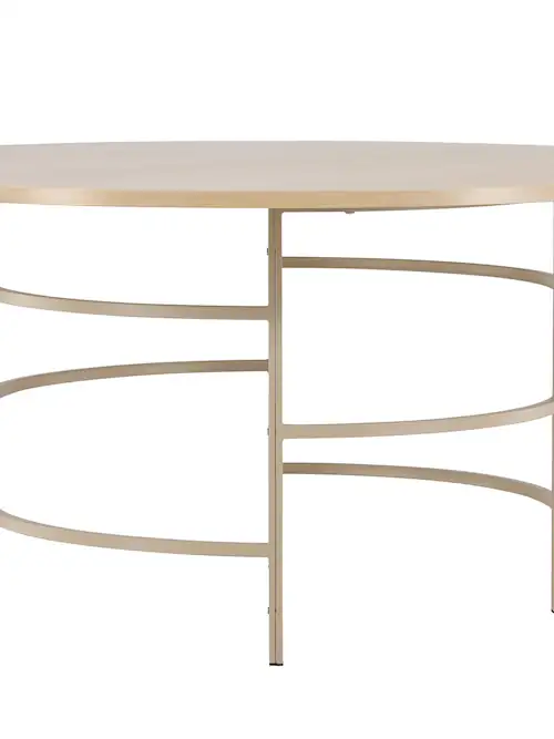 Table à manger ronde aspect bois blanchi Venture Home 140 cm