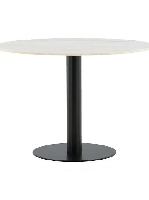 Table à manger ronde Estelle en marbre, Ø 106 cm