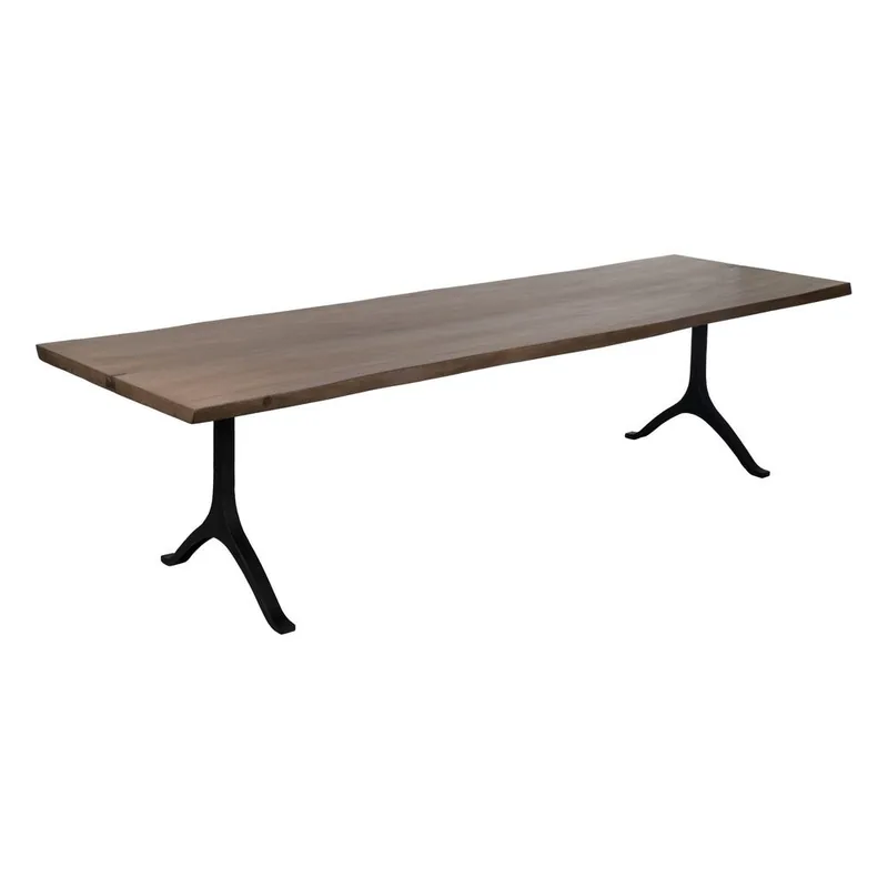 Table À Manger Bois De Suar Et Métal Ixia 300cm