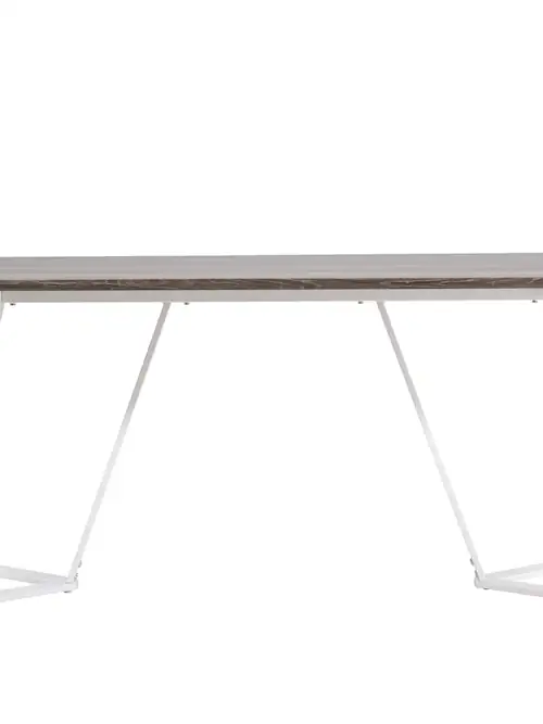 Table à manger Marina, pieds en métal, 180 cm
