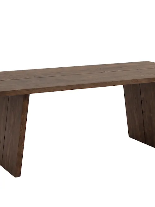 Table à manger Logga, pieds inclinés, 210 cm